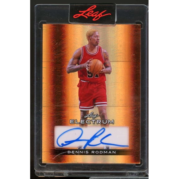 Dennis Rodman /20 Card 2024 Leaf Electrum Bronze Veteran Autograph #DR1