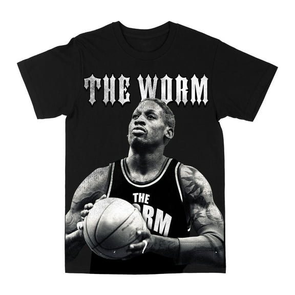 Dennis Rodman Free Throw Black Medium T-Shirt