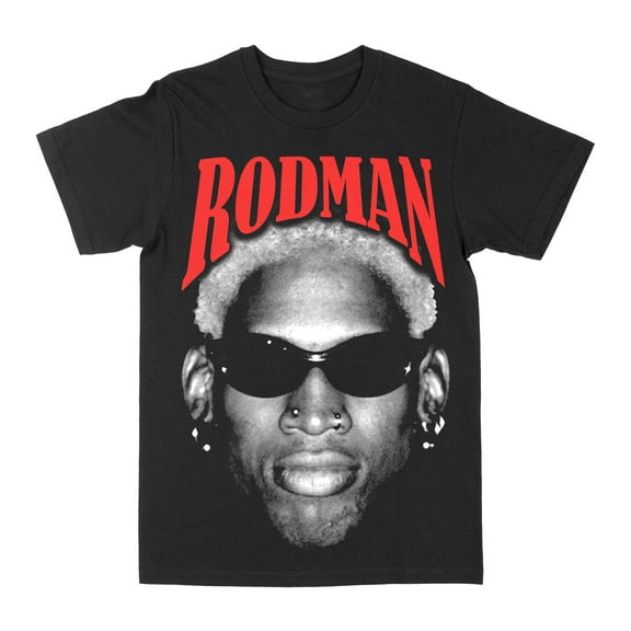 Dennis Rodman Jumbo Face Black Small T-Shirt