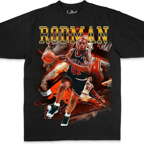 Dennis Rodman Shirt, Basketball shirt, Classic 90s Graphic Tee, Unisex, Vintage Bootleg, Gift, Retro