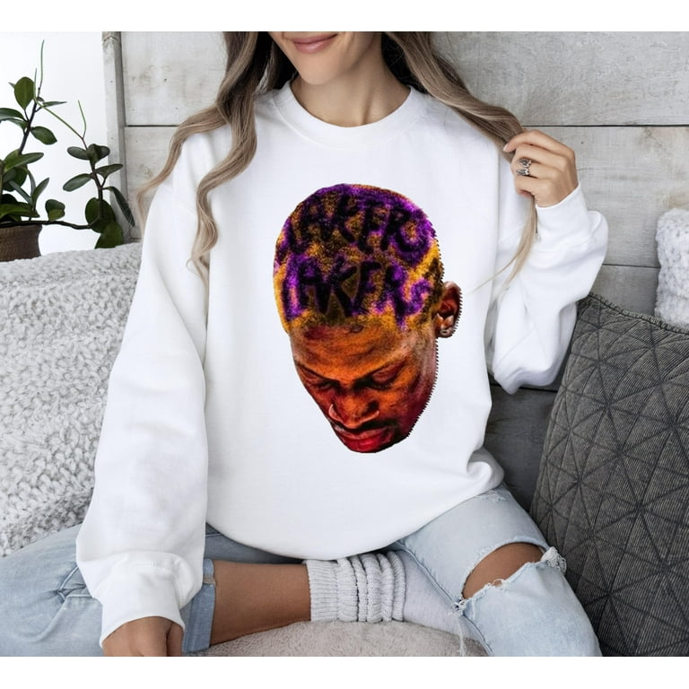 Dennis Rodman Sweatshirt Rare Homage Vintage Style Graphic Print Unisex Sweatshirt Walmart
