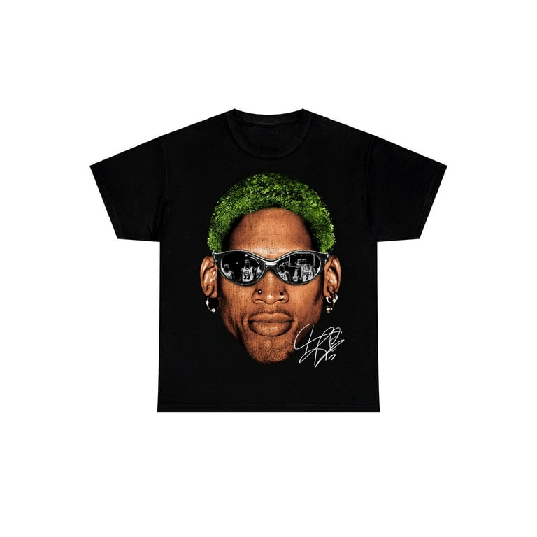 Dennis Rodman T-Shirt | Green Hair Rodzilla Hollywood 90's Dennis Rodman T-Shirt | Green Hair Rodzilla Hollywood 90's