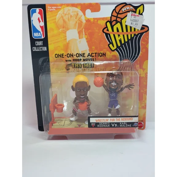 Dennis Rodman vs Karl Malone 1998 Wrestlin' for the Rebound "JAMS" t2