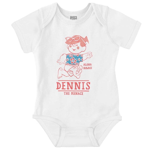 Dennis The Menace Aloha Hawaii Romper Boys or Girls Infant Baby Brisco Brands NB