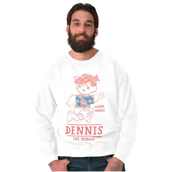 Dennis The Menace Aloha Hawaii Sweatshirt for Men or Women Brisco Brands S