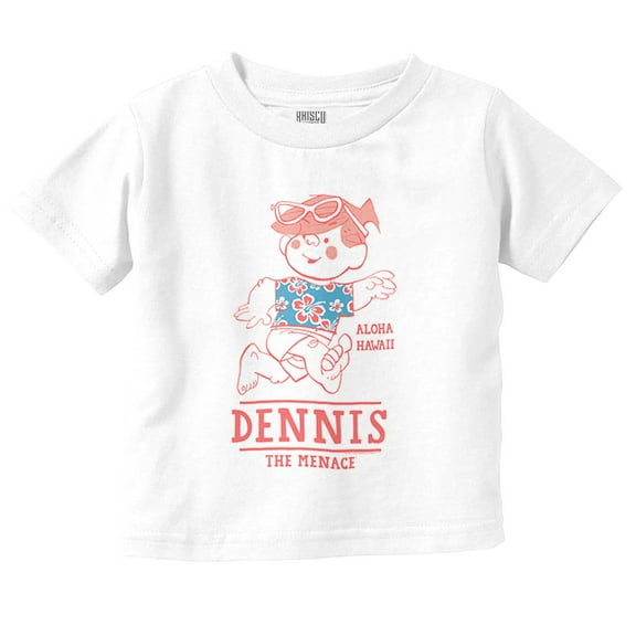 Dennis The Menace Aloha Hawaii Toddler Boy Girl T Shirt Infant Toddler Brisco Brands 6M
