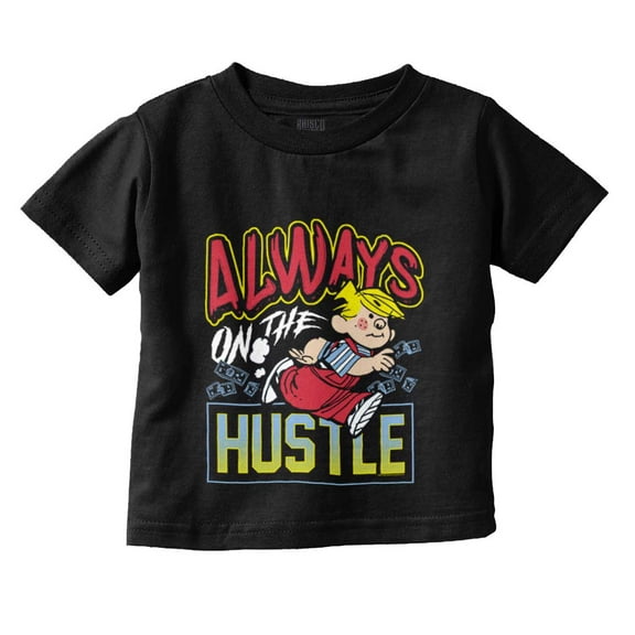 Dennis The Menace Always Hustle Youth T Shirt Tee Boys Infant Toddler Brisco Brands 5T