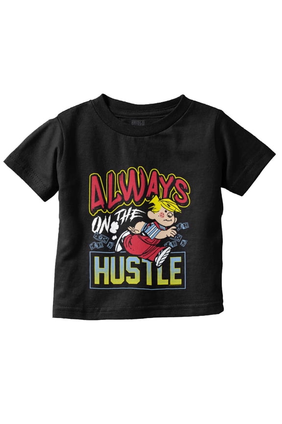 Dennis The Menace Always Hustle Youth T Shirt Tee Boys Infant Toddler Brisco Brands 5T