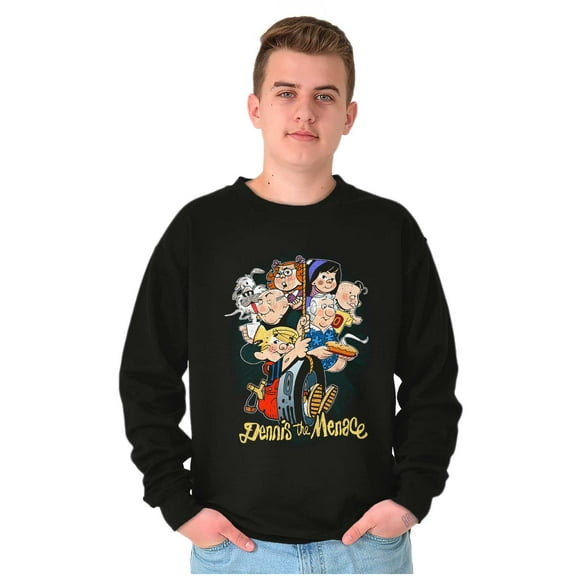 Dennis The Menace Cartoon Characters Sweatshirt for Men or Women Brisco Brands S