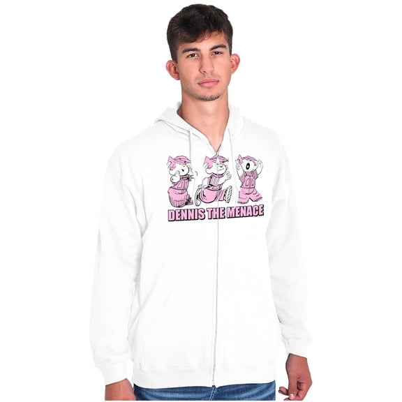 Dennis The Menace Cartoon Prankster Zip Up Hoodie Men's Women's Brisco Brands S