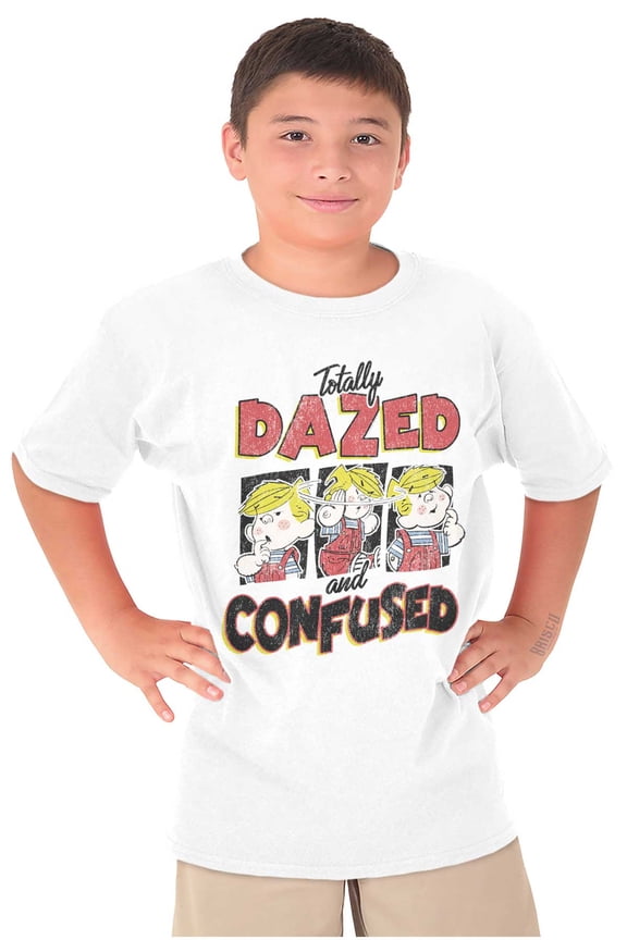 Dennis The Menace Dazed and Confused Crewneck T Shirts Boy Girl Teen Brisco Brands S