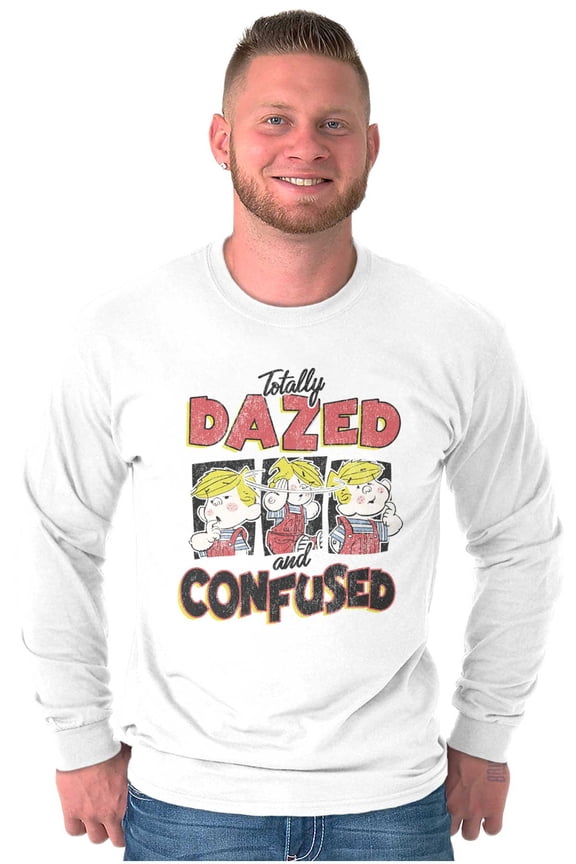 Dennis The Menace Dazed and Confused Long Sleeve TShirt Men Women Brisco Brands S