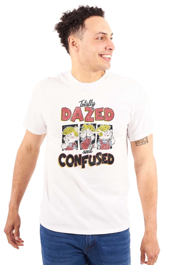 Dennis The Menace Dazed and Confused Men's Graphic T Shirt Tees Brisco Brands S