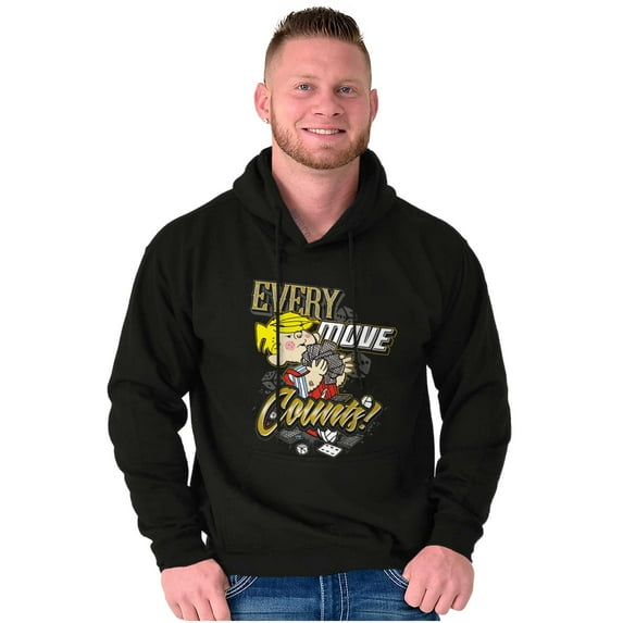 Dennis The Menace Every Move Counts Men Big & Tall Graphic Hoodie Brisco Brands 2X