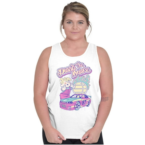 Dennis The Menace Flaming Racecar Tank Top Tee Shirt Women Brisco Brands S