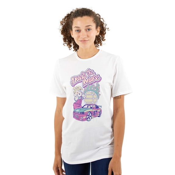 Dennis The Menace Flaming Racecar Women's Plus Size Graphic Tee Brisco Brands 2X
