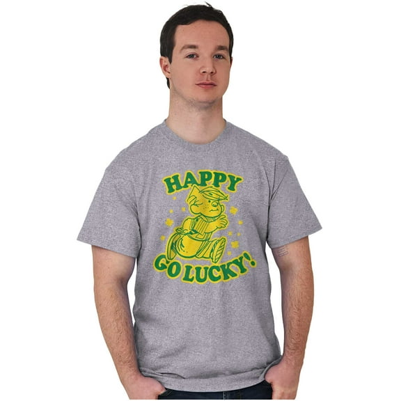 Dennis The Menace Happy Go Lucky Men's Graphic T Shirt Tees Brisco Brands M