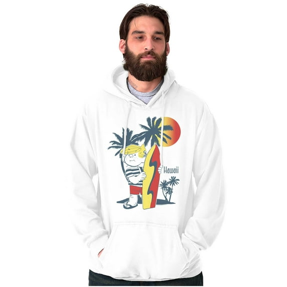 Dennis The Menace Hawaii Surfer Hoodie Sweatshirt Women Men Brisco Brands S