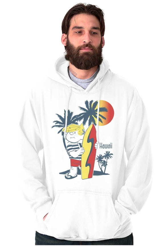 Dennis The Menace Hawaii Surfer Hoodie Sweatshirt Women Men Brisco Brands S