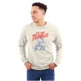 thumbnail image 1 of Dennis The Menace Here Comes Trouble Long Sleeve TShirt Men Women Brisco Brands S, 1 of 6