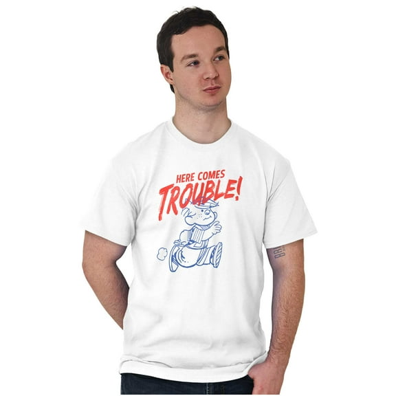 Dennis The Menace Here Comes Trouble Men's Graphic T Shirt Tees Brisco Brands M