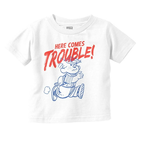 Dennis The Menace Here Comes Trouble Toddler Boy Girl T Shirt Infant Toddler Brisco Brands 18M