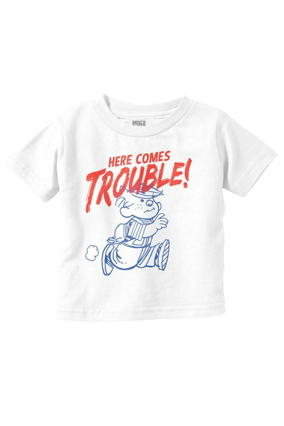 Dennis The Menace Here Comes Trouble Toddler Boy Girl T Shirt Infant Toddler Brisco Brands 2T