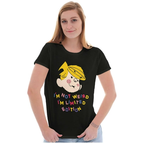 Dennis The Menace I'm Not Weird Womens Slim Fit Graphic Tee Brisco Brands S