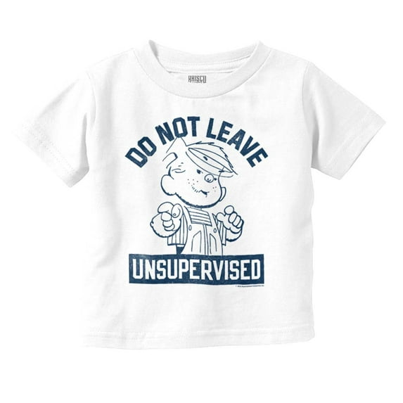Dennis The Menace Is Unsupervised Youth T Shirt Tee Boys Infant Toddler Brisco Brands 12M