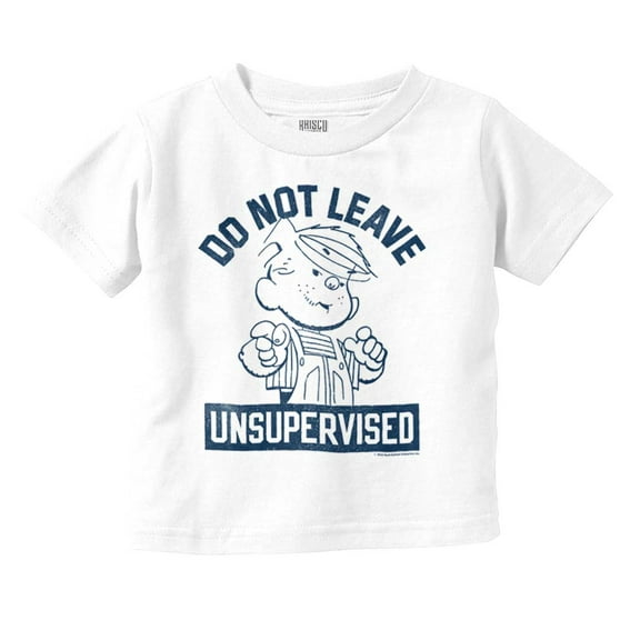 Dennis The Menace Is Unsupervised Youth T Shirt Tee Boys Infant Toddler Brisco Brands 18M
