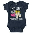thumbnail image 1 of Dennis The Menace Just Misunderstood Romper Boys or Girls Infant Baby Brisco Brands 12M, 1 of 7
