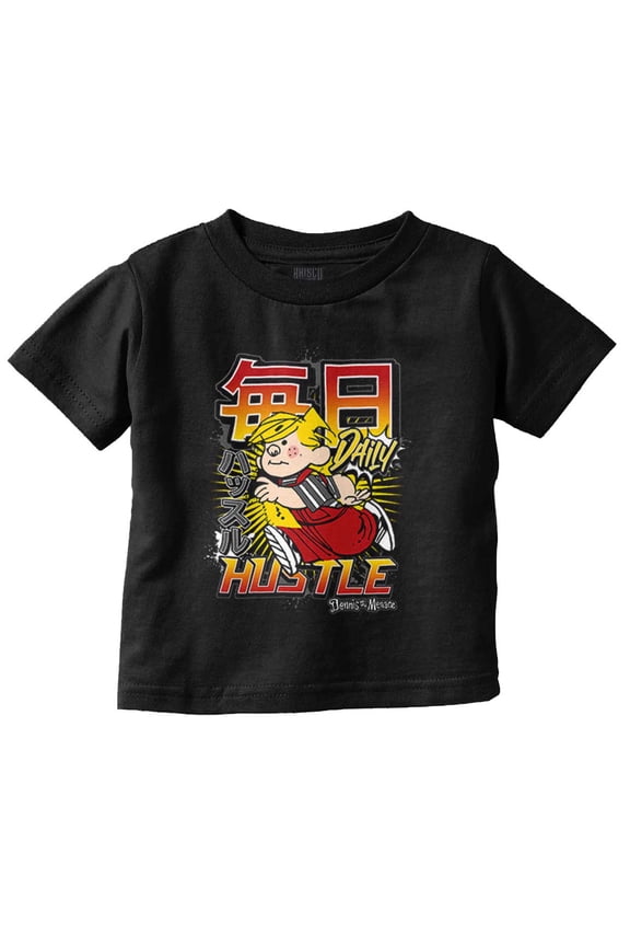 Dennis The Menace Kanji Daily Hustle Toddler Boy Girl T Shirt Infant Toddler Brisco Brands 6M