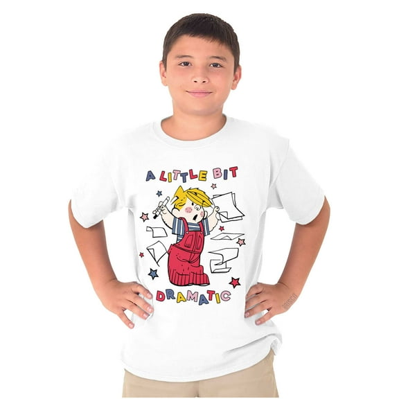 Dennis The Menace Little Bit Dramatic Crewneck T Shirts Boy Girl Teen Brisco Brands S