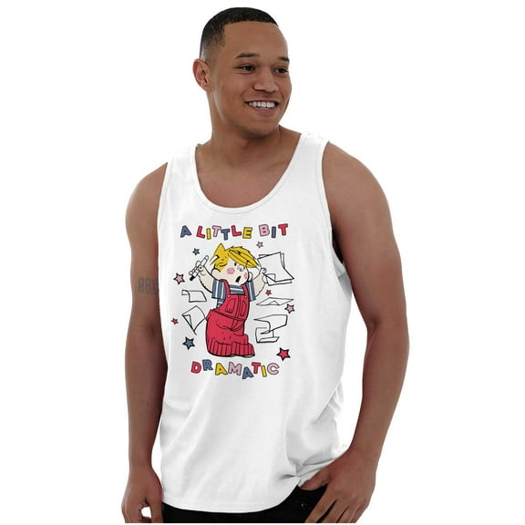 Dennis The Menace Little Bit Dramatic Tank Top T Shirts Men Women Brisco Brands S