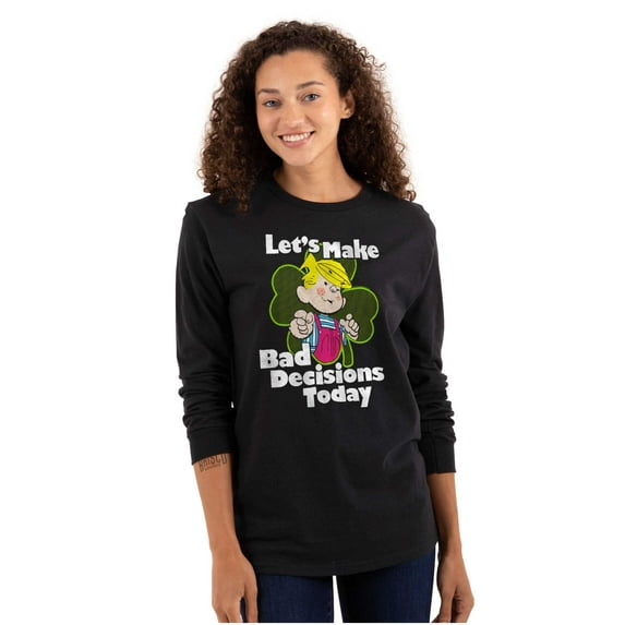 Dennis The Menace Make Bad Decisions Long Sleeve TShirt Men Women Brisco Brands S