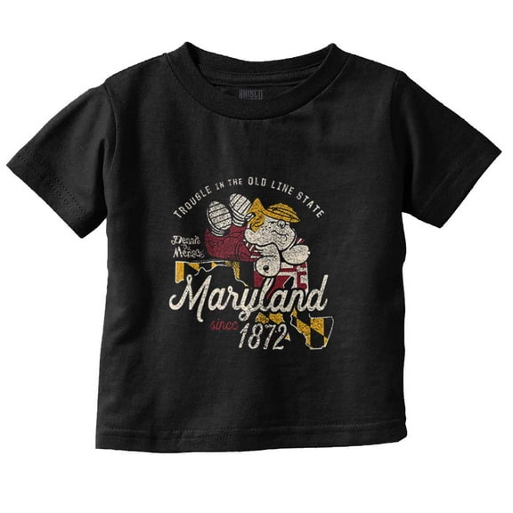 Dennis The Menace Maryland State Toddler Boy Girl T Shirt Infant Toddler Brisco Brands 24M