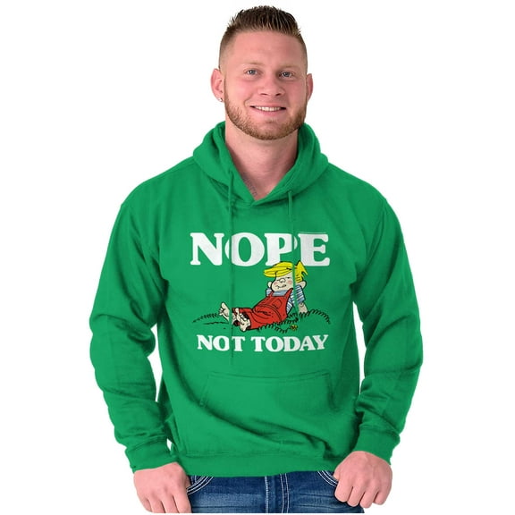Dennis The Menace Nope Not Today Hoodie Hooded Sweatshirt Men Brisco Brands S