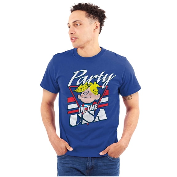 Dennis The Menace Party in the USA Unisex Plus Size Graphic Tee Brisco Brands 5X