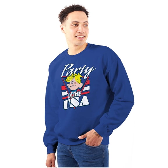 Dennis The Menace Party in the USA Unisex Plus Size Sweatshirt Brisco Brands 2X