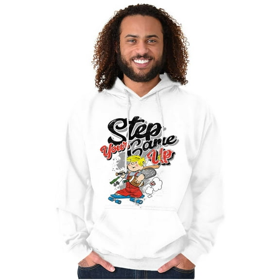 Dennis The Menace Step Your Game Up Hoodie Hooded Sweatshirt Men Brisco Brands S
