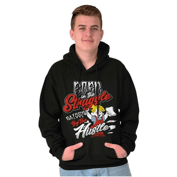 Dennis The Menace Struggle and Hustle Hoodie Hooded Sweatshirt Men Brisco Brands L