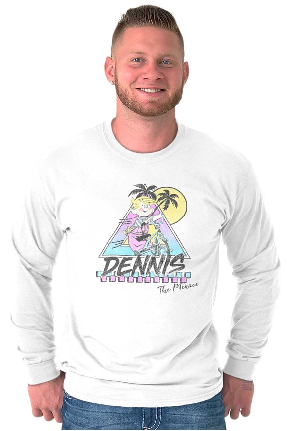 Dennis The Menace Summer Bike Ride Long Sleeve TShirt Men Women Brisco Brands S