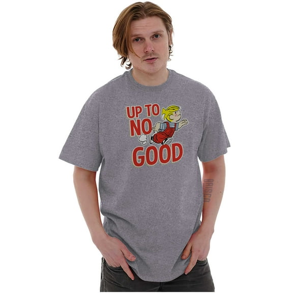 Dennis The Menace Up To No Good Men's Graphic T Shirt Tees Brisco Brands X