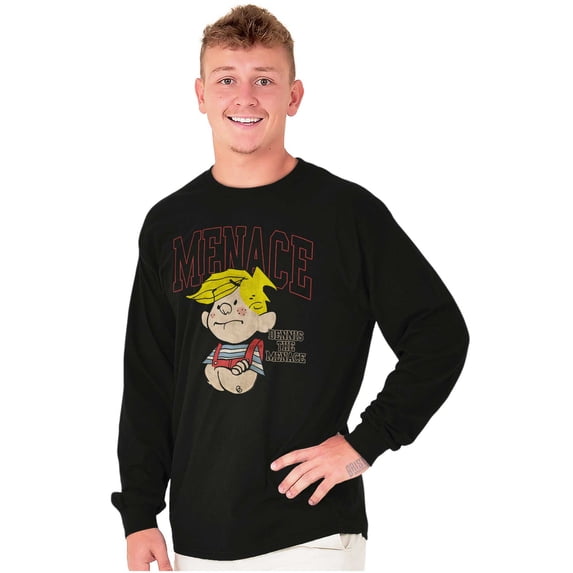 Dennis The Menace Vintage Varsity Long Sleeve TShirt Men Women Brisco Brands S
