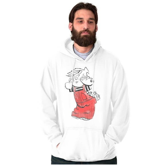 Dennis the Menace Cartoon Character Unisex Plus Fleece Graphic Hoodie Brisco Brands 5X