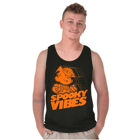 Dennis the Menace Spooky Vibes Unisex Plus Size Tank Top Brisco Brands 2X