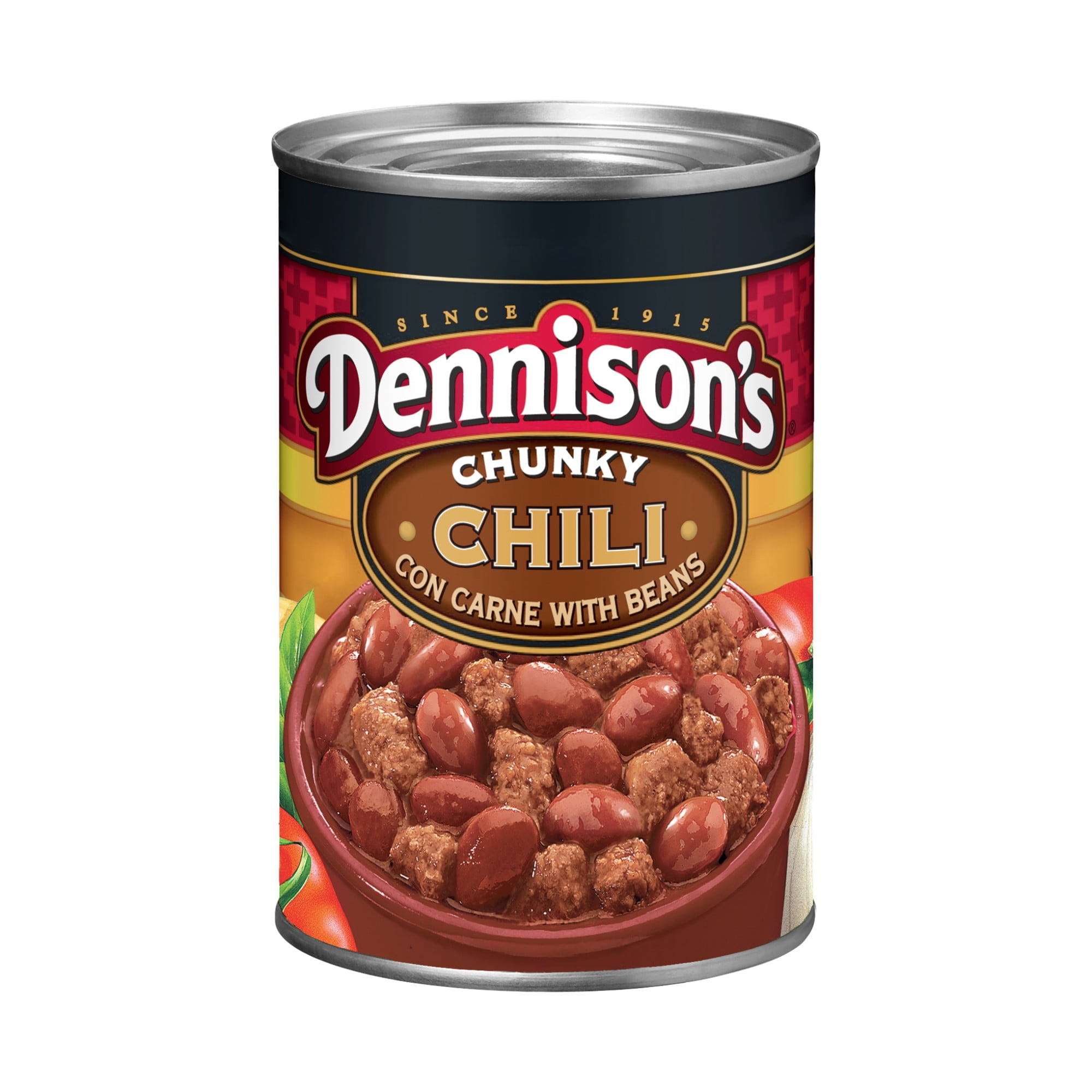 Dennison's Chunky Chili Con Carne with Beans, Canned Chili, 15 oz ...