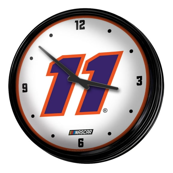 Denny Hamlin 18.5" Retro Lighted Wall Clock
