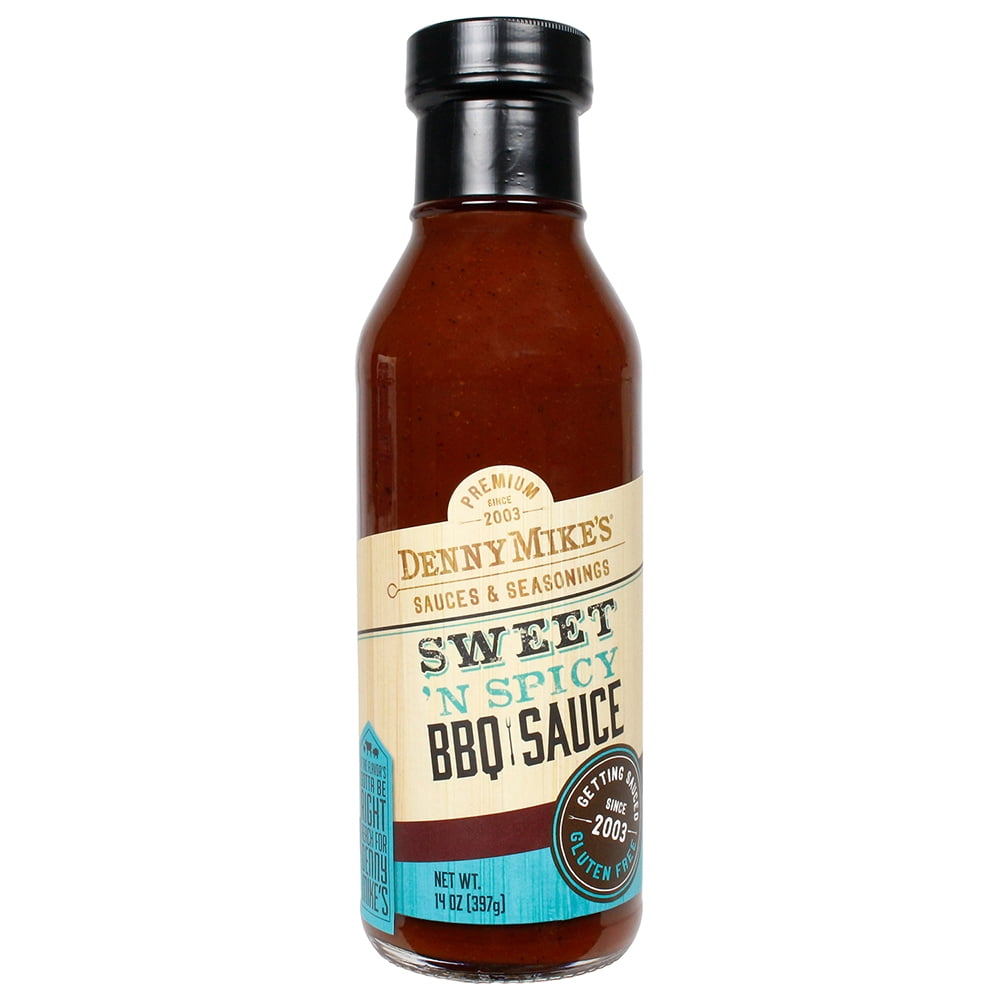 Denny Mike's Sweet 'N Spicy BBQ Sauce Gluten Free Premium Ingredients