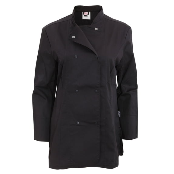 Dennys Womens Long Sleeve Fitted Chef Jacket